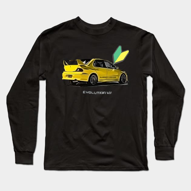 Evo 8 Long Sleeve T-Shirt by Slimeyv Designs